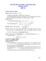 Đề thi thử đại học 2013 Môn Toán khối B Đề 53 pptx