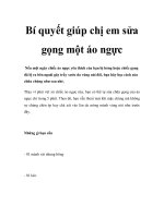 Bí quyết giúp chị em sửa gọng một áo ngực potx