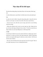 Mẹo chọn đồ ăn khô ngon ppt