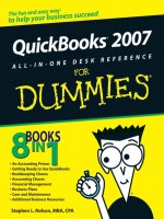 quickbooks 2007 aio desk ref for dummies - s. nelson (wiley, 2007) ww