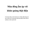 Mùa đông ấm áp với khăn quàng thật điệu docx