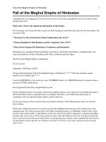 The Fall of the Moghul Empire of Hindustan pot