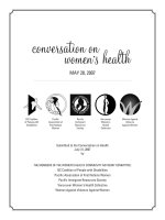 Conversation on women’ s health docx