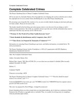 The Complete Celebrated Crimes pptx