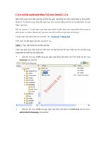 Cách cài đặt ngôn ngữ tiếng Việt cho Joomla! 1.5.x doc