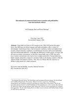 Determinants of commercial bank interest margins and profitability: some international evidence ppt