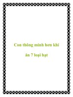 Con thông minh hơn khi ăn 7 loại hạt pdf