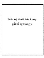 Điều trị thoái hóa khớp gối bằng Đông y doc