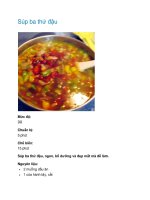 Súp ba thứ đậu pptx