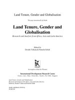 Land Tenure, Gender And Globalisation - Research And Analysis From Africa, Asia And Latin America ppt
