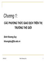 Chuong 1   cac phuong thuc giao dich