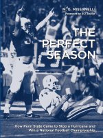 THE PERFECT SEASON How Penn State Came to Stop a Hurricane and Win a National Football Championship ppt