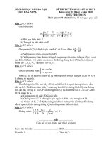 Đề thi học sinh giỏi lớp 10 THPT tỉnh Đăk Nông năm học 2010 - 2011 môn Toán chuyên pptx