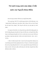 Nét mới trong cách cảm nhận về đất nước của Nguyễn Khoa Điềm ppt