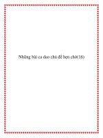 Những bài ca dao chủ đề tập tục hẹn chờ tình yêu pptx