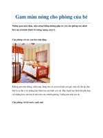 Gam màu nóng cho phòng của bé pot