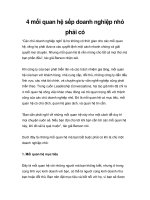 4 mối quan hệ sếp doanh nghiệp nhỏ phải có potx