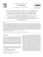 nanosize hexagonal tungsten oxide for gas sensing applications