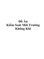 Đồ Án Kiếm Soát Môi Trường Không Khí   pdf