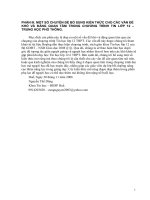 MỘT SỐ CHUYÊN ĐỀ BỔ SUNG KIẾN THỨC CHO CÁC VẤN ĐỀ KHÓ VÀ ĐÁNG QUAN TÂM TRONG CHƯƠNG TRÌNH TIN LỚP 12 – TRUNG HỌC PHỔ THÔNG doc