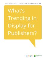 What’s Trending in Display for Publishers? pdf