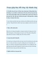 8 mẹo giúp thay đổi công việc thành công doc