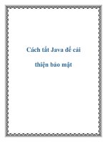Cách tắt Java để cải thiện bảo mật potx