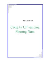 Bản cáo bạch công ty Phương Nam - PNC doc