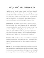 VƯỢT KHÓ KHI PHỎNG VẤN pot