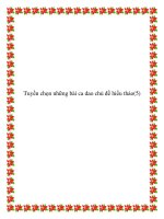 Những bài dân ca truyền miệng chủ đề báo hiếu pdf