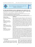 SỰ THAY ĐỔI MÔ HÌNH CANH TÁC THEO KHẢ NĂNG THÍCH ỨNG CỦA NGƢỜI DÂN TẠI CÁC HUYỆN VEN BIỂN TỈNH SÓC TRĂNG VÀ BẠC LIÊU ppt