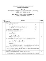 đáp án đề thi lí thuyết tốt nghiệp khóa 3 - điện tử dân dụng - mã đề thi đtdd - lt (26)
