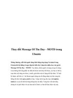 Thay đổi Message Of The Day - MOTD trong Ubuntu pdf