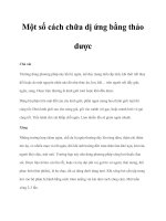 Một số cách chữa dị ứng bằng thảo dược ppt