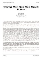 Những Món Quà Của Người Tí Hon doc