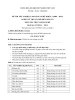 đề thi tốt nghiệp cao đẳng nghề-kỹ thuật chế biến món ăn-môn thi thực hành nghề mã đề thi ktcbma – th (1)
