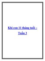 Khi con 11 tháng tuổi – Tuần 3 docx