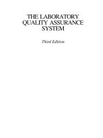 THE LABOATORY QUALITY'''' ASSURANCE SYSTEM Third Edition potx