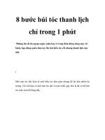 8 bước búi tóc thanh lịch chỉ trong 1 phút pdf