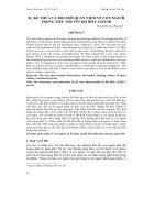 SỰ KẾ THỪA VÀ ĐỔI MỚI QUAN NIỆM VỀ CON NGƯỜI TRONG TIỂU THUYẾT HỒ BIỂU CHÁNH docx