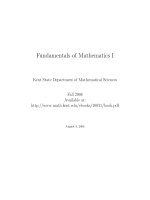 Fundamentals of Mathematics I ppt