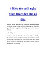 4 Kiểu tóc cưới ngày xuân tuyệt đẹp cho cô dâu pptx