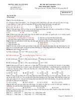 TRƯỜNG THPT NGUYỄN HUỆ ĐỀ CHÍNH THỨC ĐỀ THI THỬ ĐẠI HỌC LẦN 2 Môn: SINH HỌC; Khối B pdf