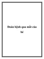 Đoán bệnh qua mắt của bé pot