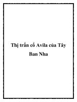 Thị trấn cổ Avila của Tây Ban Nha ppt