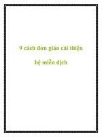 9 cách đơn giản cải thiện hệ miễn dịch doc