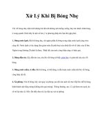 Xử Lý Khi Bị Bỏng Nhẹ docx