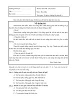 Thi học kì I NH: 2012-2013 Môn : Đọc hiểu pptx