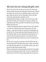 Đồ chơi cho trẻ: không thể giỡn chơi pot