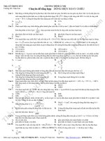 Chuyên đề tổng hợp: DÒNG ĐIỆN XOAY CHIỀU ppt